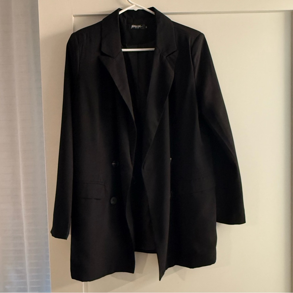 Nasty Gal Black Oversized Blazer